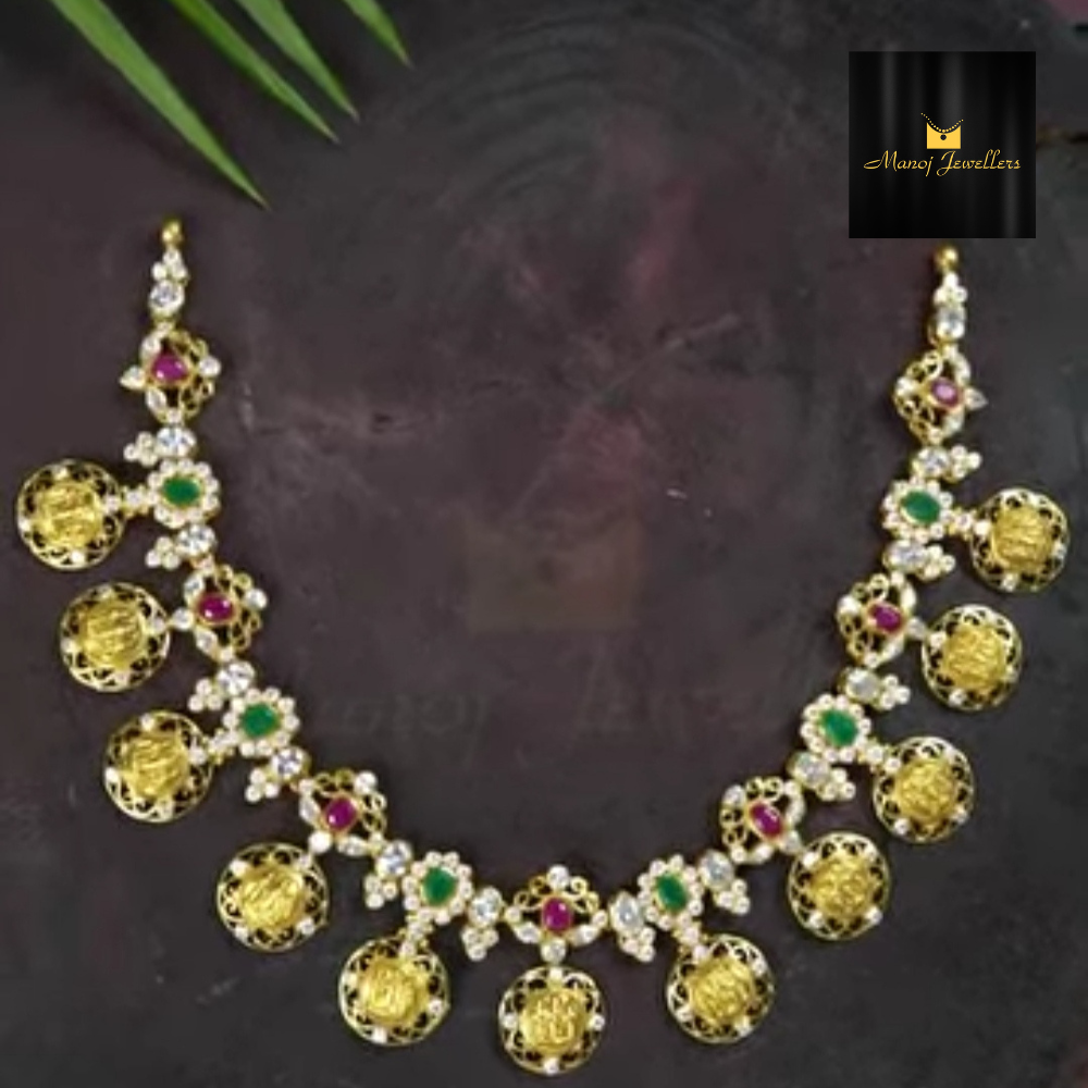 🌺 Ram Parivaar Bottu Necklace – Manoj Jewellers